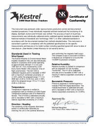 Thumbnail of document Data Sheet - 5400 Heat Stress Tracker